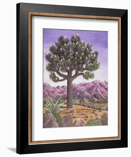 Joshua Tree and Coyote, 1983-Liz Wright-Framed Giclee Print
