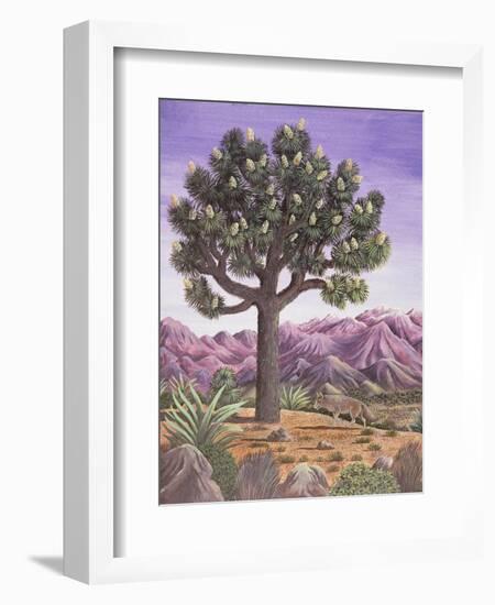 Joshua Tree and Coyote, 1983-Liz Wright-Framed Giclee Print