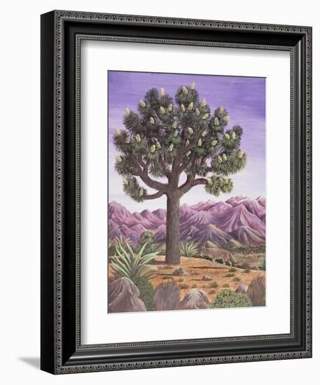 Joshua Tree and Coyote, 1983-Liz Wright-Framed Giclee Print