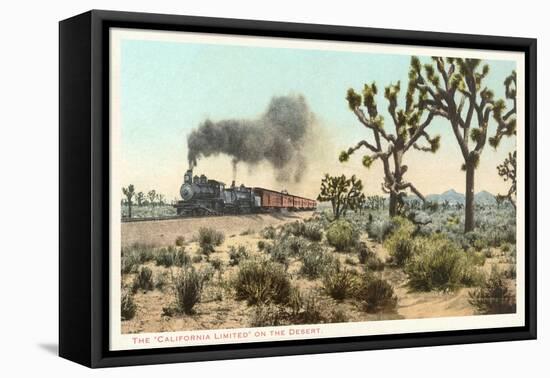 Joshua Trees, Train, California-null-Framed Stretched Canvas