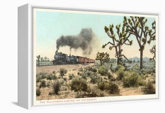 Joshua Trees, Train, California-null-Framed Stretched Canvas