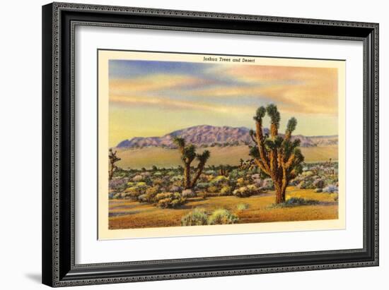 Joshua Trees-null-Framed Art Print