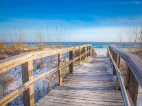 White Sand Beach Pensacola Boardwalk-Joshua Whitcomb-Framed Premier Image Canvas