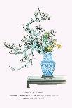 Yamanashi & Takejimayuri (Wild Pear And Lily) In a Blue And White Porcelain Vase-Josiah Conder-Art Print