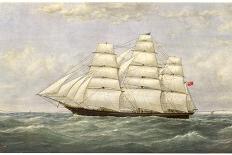 British Sailing Clipper for the China Tea Trade-Josiah Taylor-Framed Premier Image Canvas