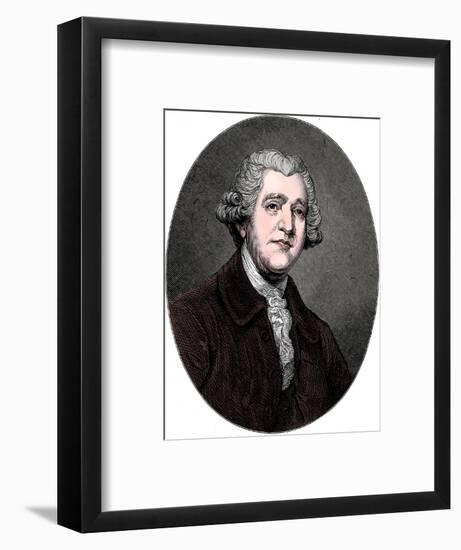 Josiah Wedgwood, 18th century English industrialist and potter, c1880-Unknown-Framed Giclee Print