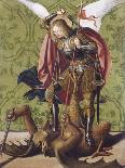 St. Sebastian Interceding for the Plague Stricken, 1497-99-Josse Lieferinxe-Framed Premier Image Canvas