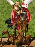 Saint Michel terrassant le démon-Josse Lieferinxe-Giclee Print