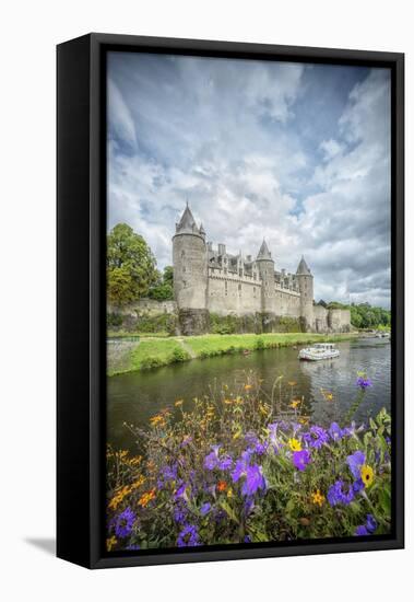 Josselin castle in Brittany-Philippe Manguin-Framed Premier Image Canvas