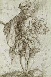 Saint Nicolas sur un âne, costumé en "Vielfrass" ou glouton-Jost Amman-Framed Giclee Print