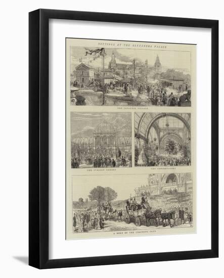 Jottings at the Alexandra Palace-Alfred Chantrey Corbould-Framed Giclee Print