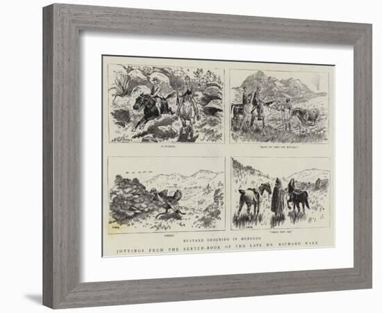 Jottings from the Sketch-Book of the Late Mr Richard Wake-null-Framed Giclee Print