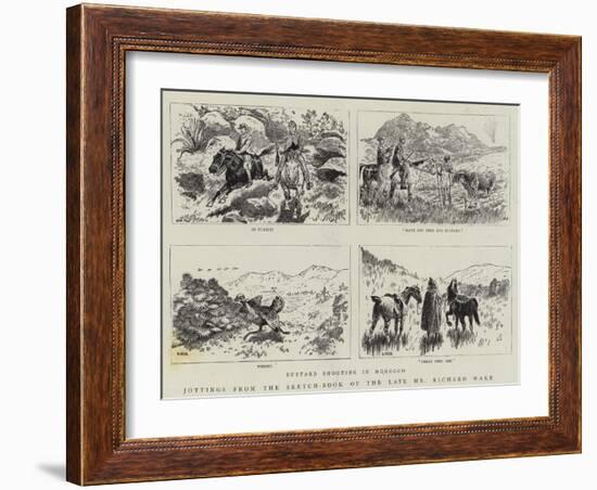 Jottings from the Sketch-Book of the Late Mr Richard Wake-null-Framed Giclee Print