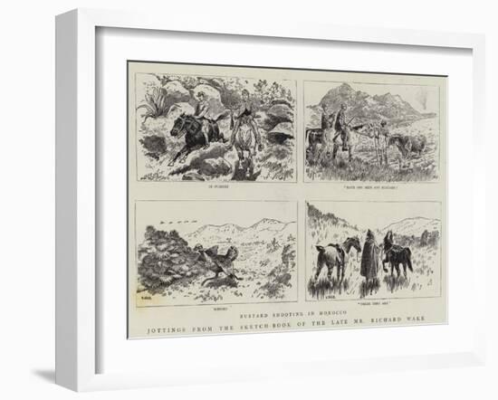 Jottings from the Sketch-Book of the Late Mr Richard Wake-null-Framed Giclee Print