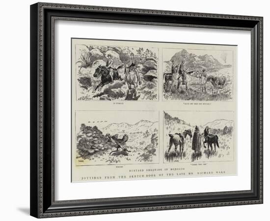 Jottings from the Sketch-Book of the Late Mr Richard Wake-null-Framed Giclee Print