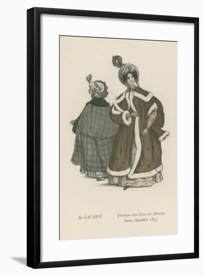 Journal Des Gens Du Monde, Paris, December 1833-null-Framed Giclee Print