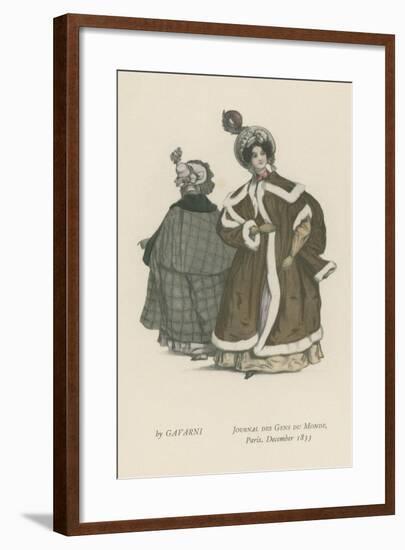 Journal Des Gens Du Monde, Paris, December 1833-null-Framed Giclee Print