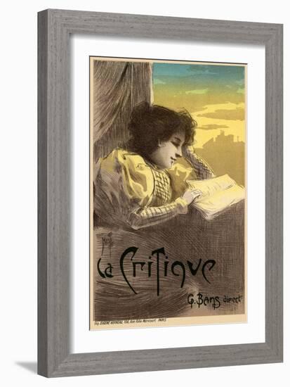 Journal La Critique, 1900-Ferdinand Misti-mifliez-Framed Giclee Print