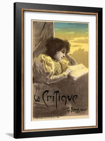 Journal La Critique, 1900-Ferdinand Misti-mifliez-Framed Giclee Print