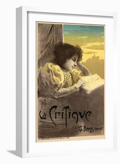 Journal La Critique, 1900-Ferdinand Misti-mifliez-Framed Giclee Print