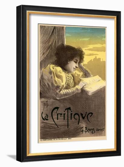 Journal La Critique, 1900-Ferdinand Misti-mifliez-Framed Giclee Print