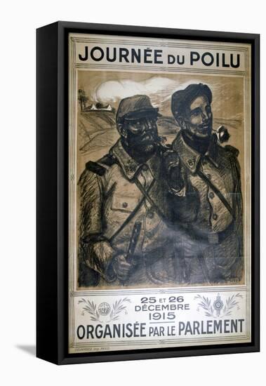 Journée Du Poilu 25 Et 26 Décembre 1915, French World War I Poster, 1915-Theophile Alexandre Steinlen-Framed Premier Image Canvas