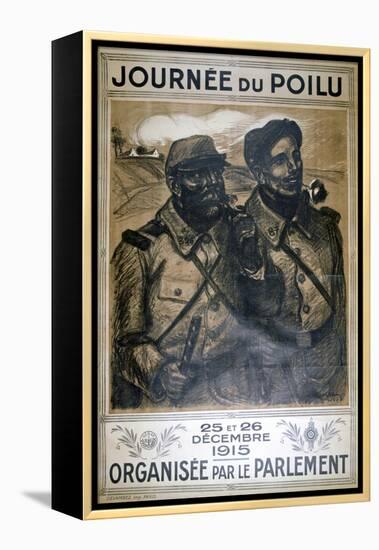 Journée Du Poilu 25 Et 26 Décembre 1915, French World War I Poster, 1915-Theophile Alexandre Steinlen-Framed Premier Image Canvas