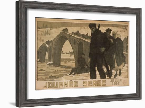 Journee Serbe. 25 Juin 1916-Pierre Mourgue-Framed Art Print