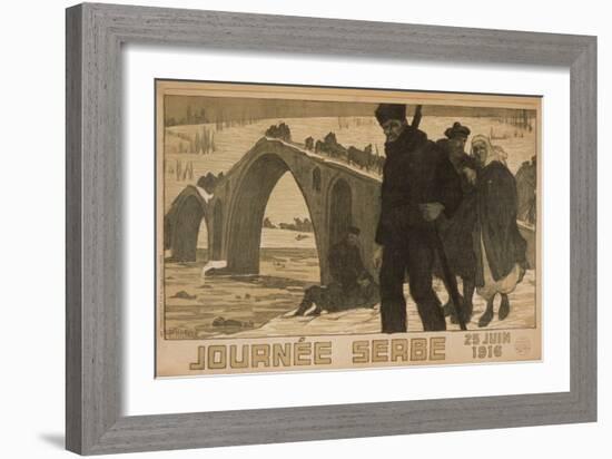 Journee Serbe. 25 Juin 1916-Pierre Mourgue-Framed Art Print