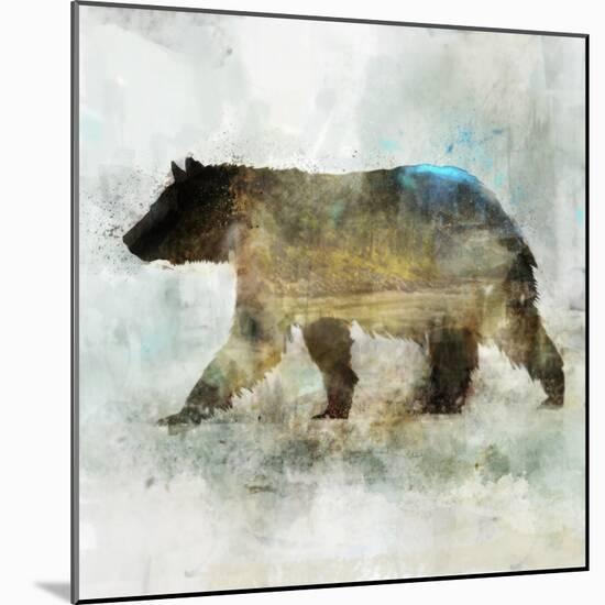 Journey Bear II-Ken Roko-Mounted Art Print