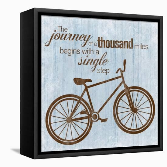 Journey Bike-Lauren Gibbons-Framed Stretched Canvas