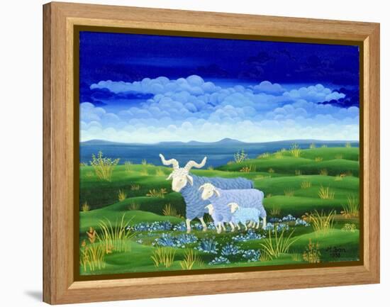 Journey in the Blue-Magdolna Ban-Framed Premier Image Canvas