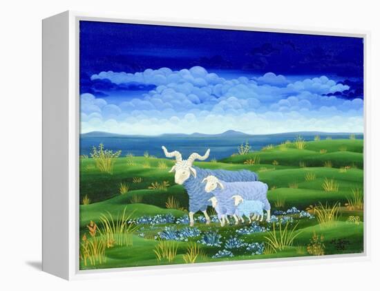 Journey in the Blue-Magdolna Ban-Framed Premier Image Canvas