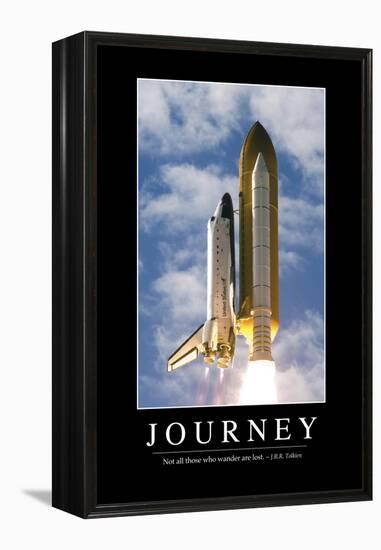 Journey: Inspirational Quote and Motivational Poster-null-Framed Premier Image Canvas