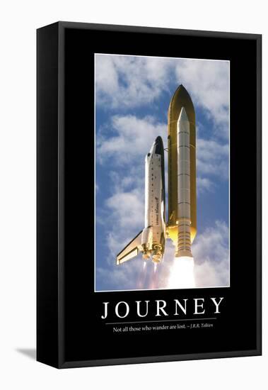 Journey: Inspirational Quote and Motivational Poster-null-Framed Premier Image Canvas