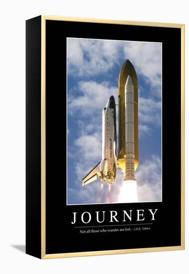 Journey: Inspirational Quote and Motivational Poster-null-Framed Premier Image Canvas