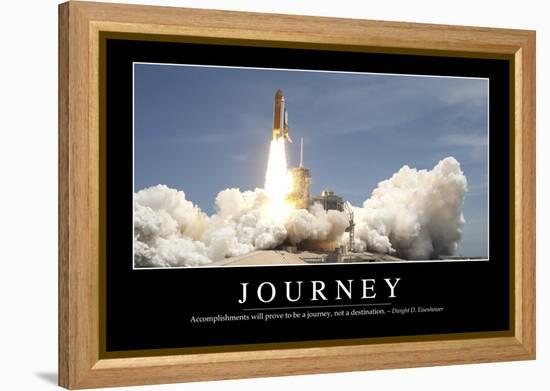 Journey: Inspirational Quote and Motivational Poster-null-Framed Premier Image Canvas