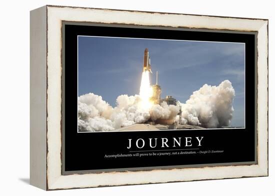 Journey: Inspirational Quote and Motivational Poster-null-Framed Premier Image Canvas