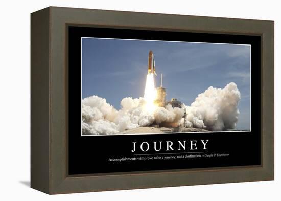Journey: Inspirational Quote and Motivational Poster-null-Framed Premier Image Canvas