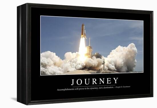 Journey: Inspirational Quote and Motivational Poster-null-Framed Premier Image Canvas