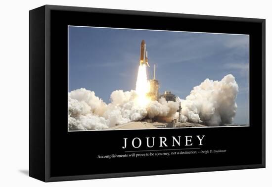 Journey: Inspirational Quote and Motivational Poster-null-Framed Premier Image Canvas