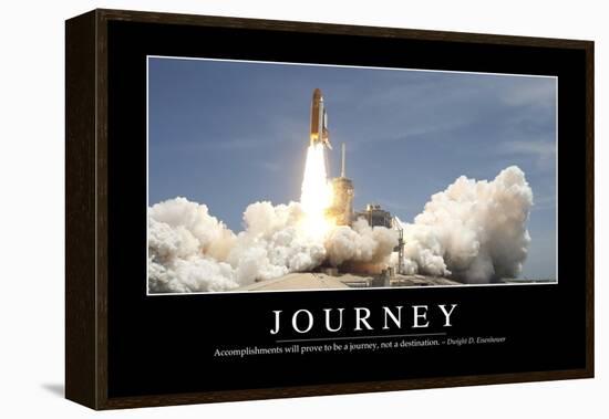 Journey: Inspirational Quote and Motivational Poster-null-Framed Premier Image Canvas