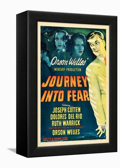 JOURNEY INTO FEAR, Joseph Cotten, Dolores del Rio, Ruth Warrick, Orson Welles, 1943-null-Framed Stretched Canvas