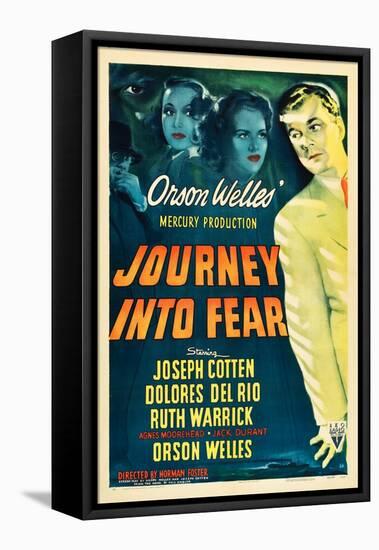 JOURNEY INTO FEAR, Joseph Cotten, Dolores del Rio, Ruth Warrick, Orson Welles, 1943-null-Framed Stretched Canvas