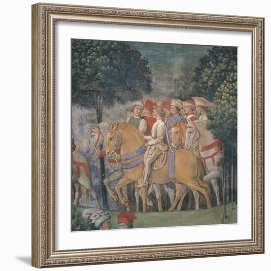 Journey of the Magi-Benozzo Gozzoli-Framed Art Print