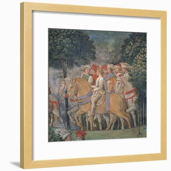 Journey of the Magi-Benozzo Gozzoli-Framed Art Print