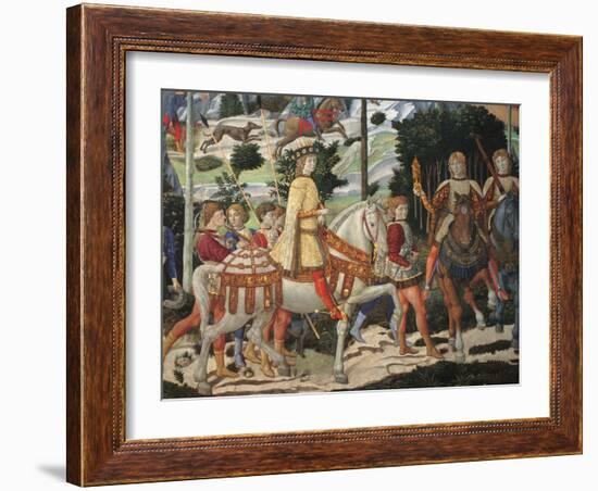 Journey of the Magi-Benozzo Gozzoli-Framed Art Print