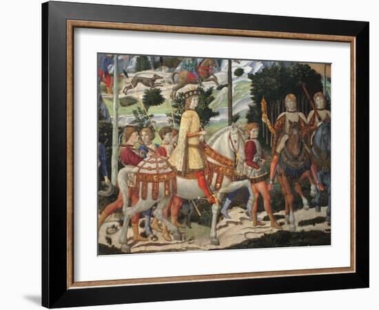 Journey of the Magi-Benozzo Gozzoli-Framed Art Print