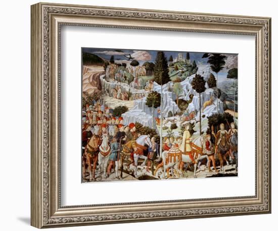 Journey of the Magi-Benozzo Gozzoli-Framed Art Print