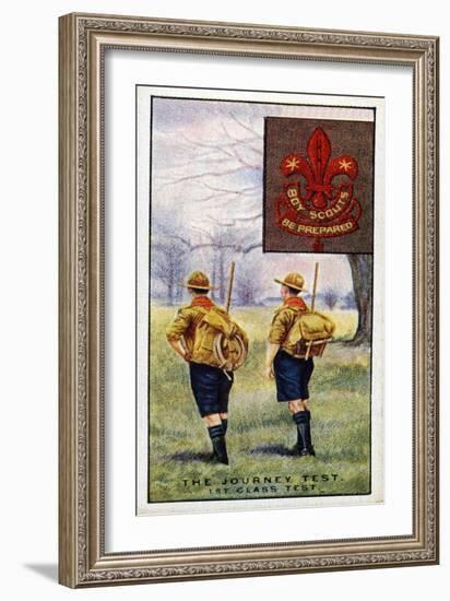 Journey Test for the 1st Class Scouts Badge, 1929-English School-Framed Giclee Print